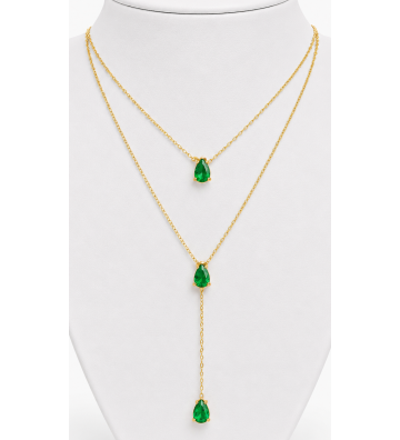 Collares acero Dorado y...