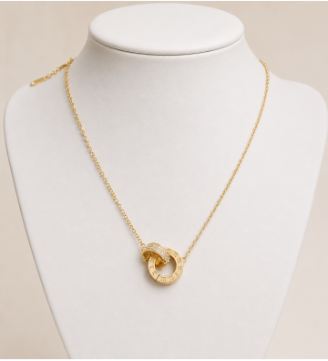 Collares acero Dorado...