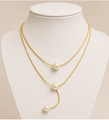 Collares acero Dorado...
