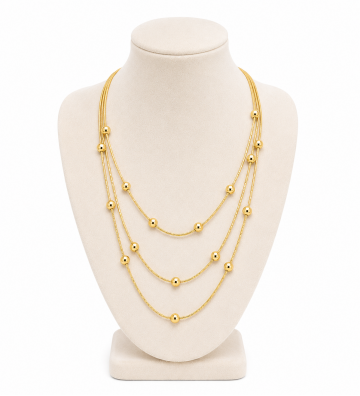 Collares acero Dorado...