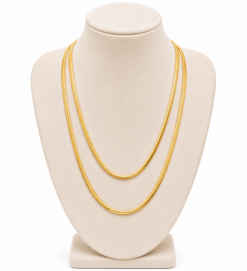 Collares acero Dorado...