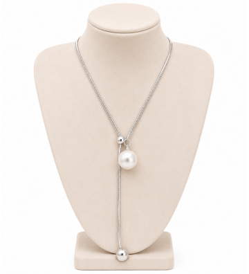 Collares acero Plateado...