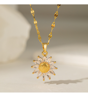 Collares acero Dorado...