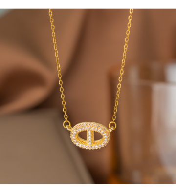 Collares acero Dorado...