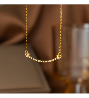 Collares acero Dorado...