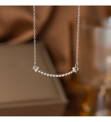 Collares acero Plateado...