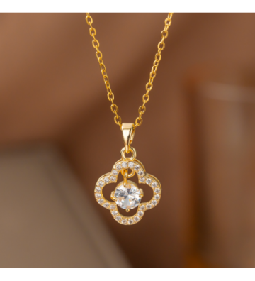 Collares acero Dorado...