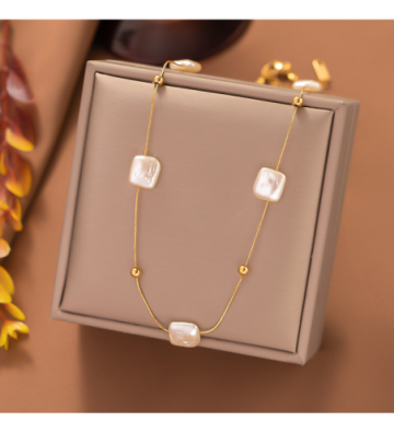 Collares acero Dorado...