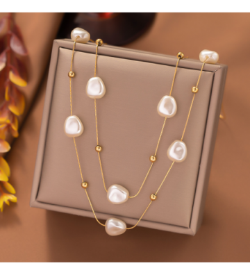 Collares acero Dorado...