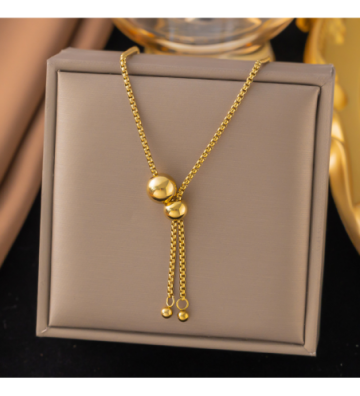 Collares acero Dorado...