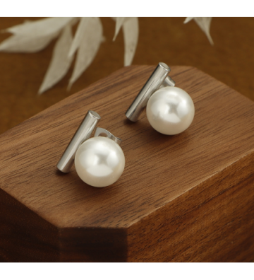 Pendientes acero Plateado