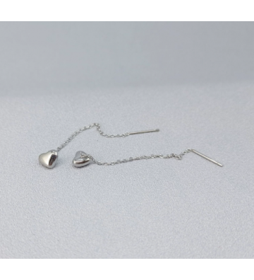 Pendientes acero Plateado