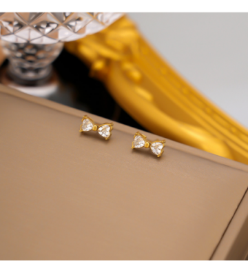 Pendientes acero Dorado
