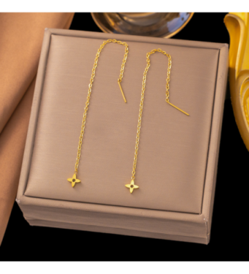 Pendientes acero Dorado