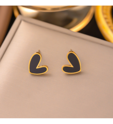 Pendientes acero Dorado