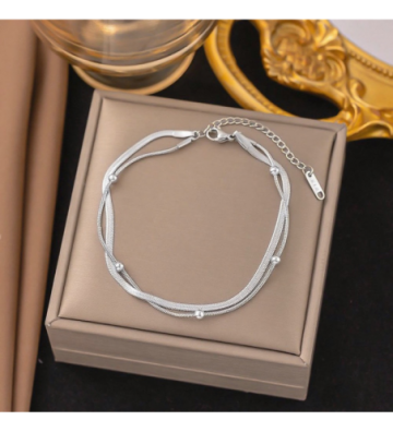 Pulseras brazaletes acero...