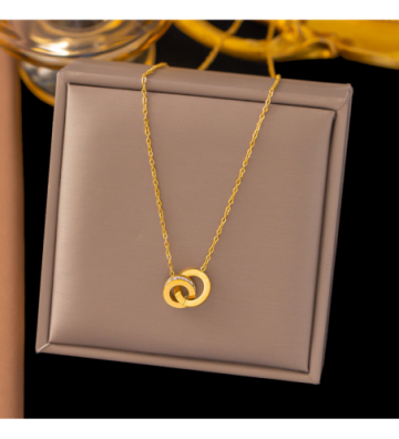 Collares acero Dorado...