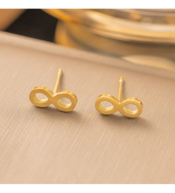 Pendientes acero Dorado...