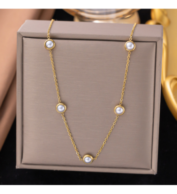 Collares acero Dorado...