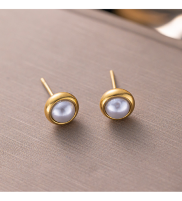 Pendientes acero Dorado...