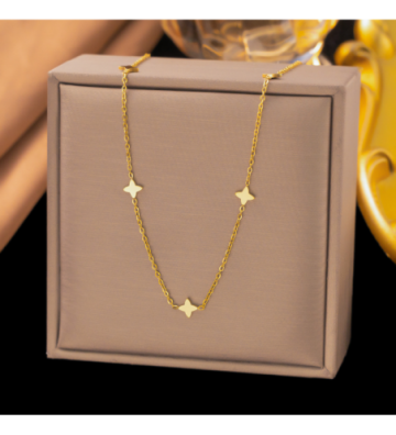 Collares acero Dorado...