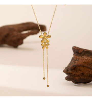 Collares acero Dorado...