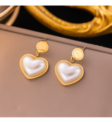 Pendientes acero Dorado...