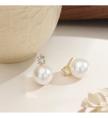 Pendientes acero Dorado...