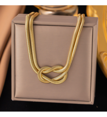 Collares acero Dorado...