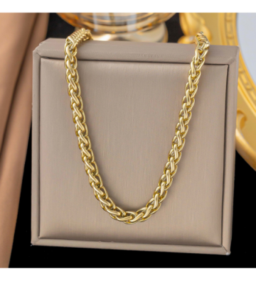 Collares acero Dorado...