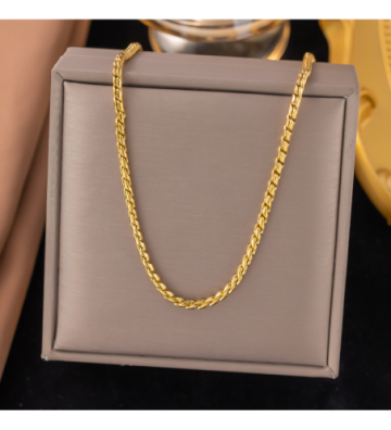 Collares acero Dorado...