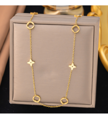 Collares acero Dorado...