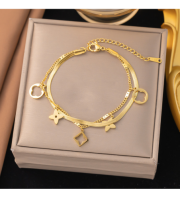Pulseras brazaletes acero...