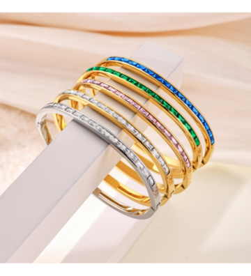 Pulseras brazaletes acero...