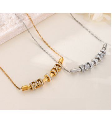 Collares acero Dorado...