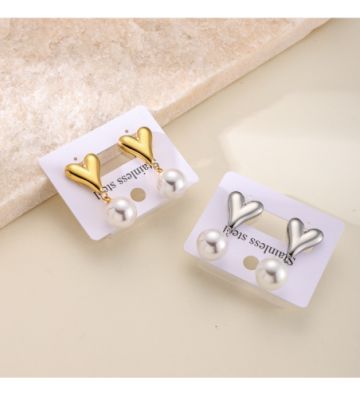 Pendientes acero Dorado...