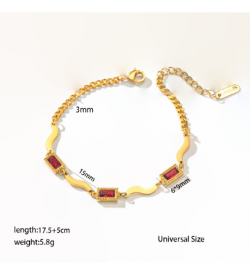 Pulseras brazaletes acero...