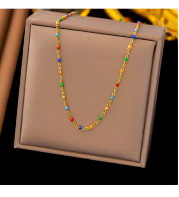 Collares acero Dorado...