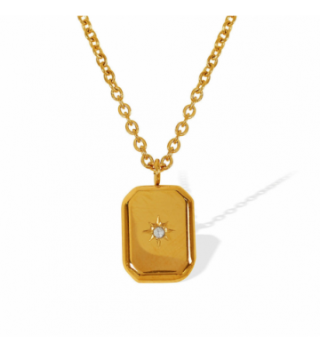 Collares acero Dorado...