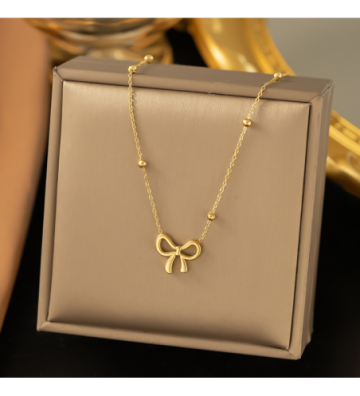 Collares acero Dorado...