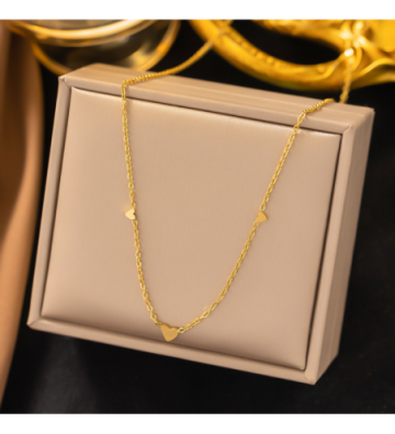 Collares acero Dorado...