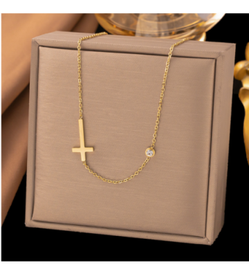 Collares acero Dorado...