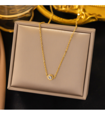 Collares acero Dorado...