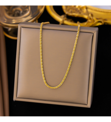 Collares acero Dorado...