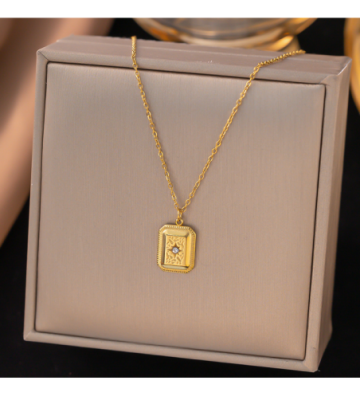 Collares acero Dorado...