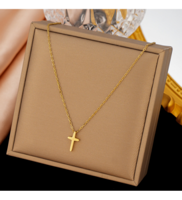 Collares acero Dorado...