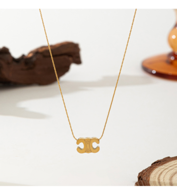 Collares acero Dorado...