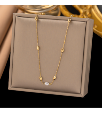 Collares acero Dorado...