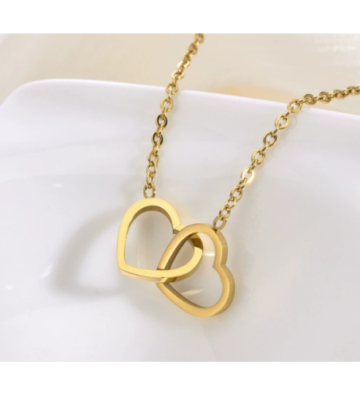 Collares acero Dorado...