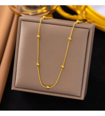 Collares acero Dorado...